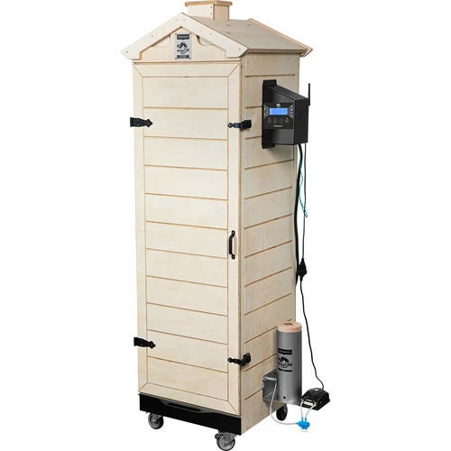 Rookkast dragON PLYWOOD NATURE – frameloos, modulair, met Wi‑Fi-controller, 320L - 2