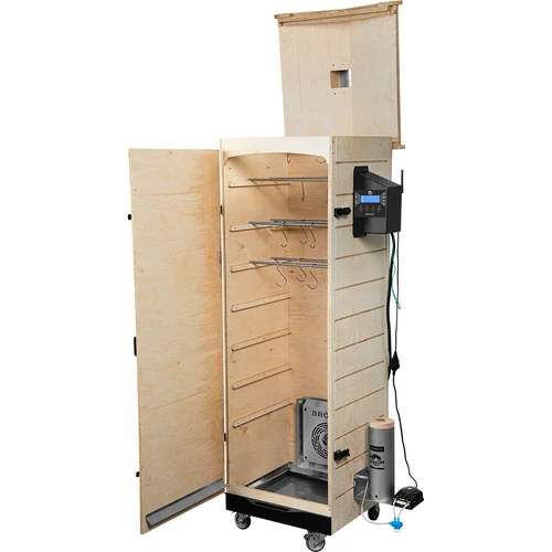 Rookkast dragON PLYWOOD NATURE – frameloos, modulair, met Wi‑Fi-controller, 320L - 3