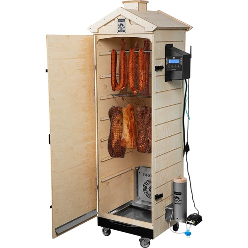 Rookkast dragON PLYWOOD NATURE – frameloos, modulair, met Wi‑Fi-controller, 320L - 4