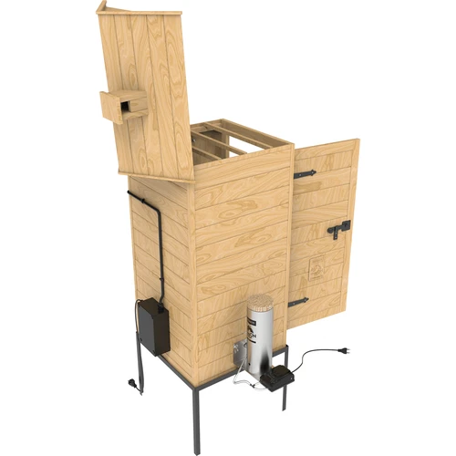 Rookoven 200 L dragON Larch E21 - van lariks, met elektrische verwarmingsmodule en regelaar - 6