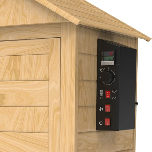 Rookoven 200 L dragON Larch E21 - van lariks, met elektrische verwarmingsmodule en regelaar - 9