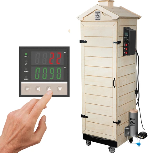 Rookoven dragON PLYWOOD NATURE – frameloos, modulair, met digitale controller, 320L