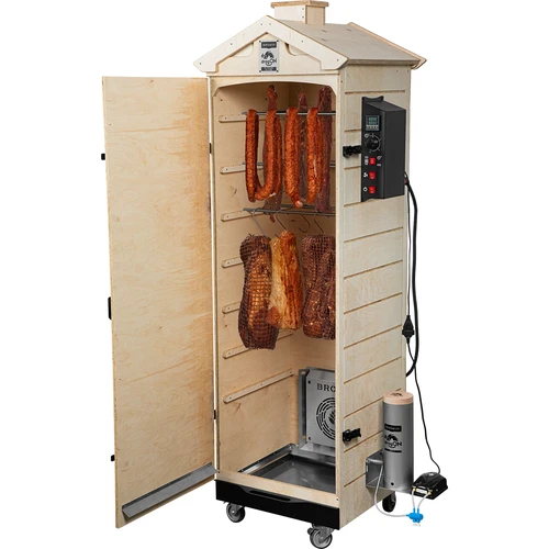 Rookoven dragON PLYWOOD NATURE – frameloos, modulair, met digitale controller, 320L - 4