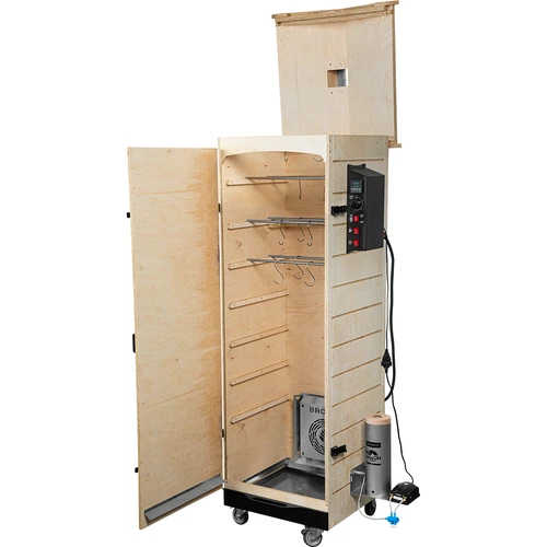 Rookoven dragON PLYWOOD NATURE – frameloos, modulair, met digitale regelaar, 320L - 3