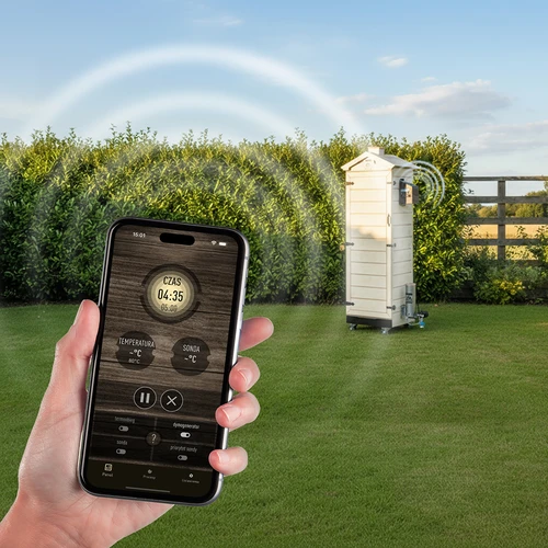 Rookoven dragON PLYWOOD NATURE – frameloos, modulair, met Wi-Fi-controller, 320L - 12