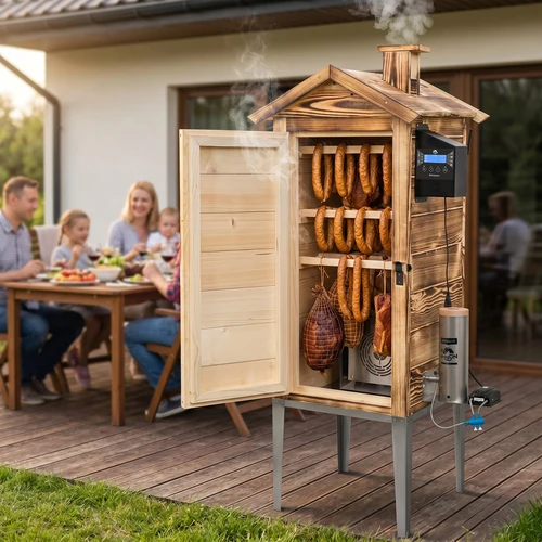 Rookoven met Wi-Fi, 200 L - dragON WOOD 100IQ met elektrische verwarmingsmodule en controller, van gebrand hout - 12