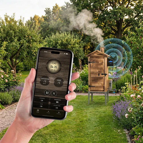 Rookoven met Wi-Fi, 200 L - dragON WOOD 100IQ met elektrische verwarmingsmodule en controller, van gebrand hout - 6