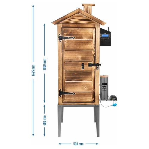 Rookoven met Wi-Fi, 200 L - dragON WOOD 100IQ met elektrische verwarmingsmodule en controller, van gebrand hout - 4