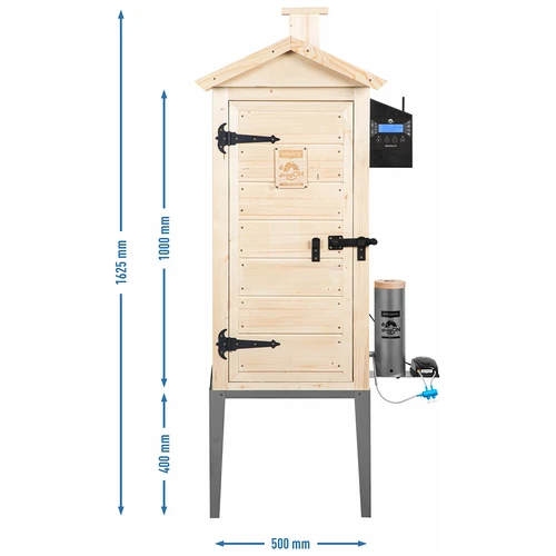 Rookoven met Wi‑Fi, 200 L – dragON WOOD 100IQ met elektrische verwarmingsmodule en regelaar - 13