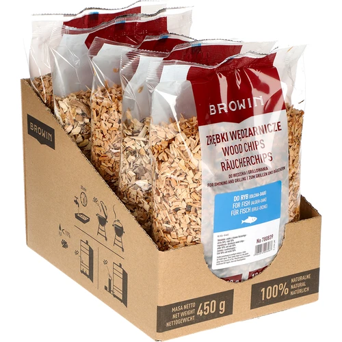 Rooksnippers voor roken/grillen, 50% eikenhout + 50% elzenhout, 450 g, klasse 8 - 2