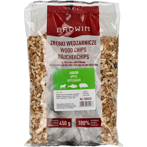Rooksnippers voor roken/grillen, appel, 450 g, klasse 8