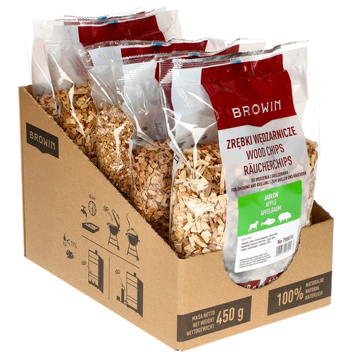 Rooksnippers voor roken/grillen, appel, 450 g, klasse 8 - 2