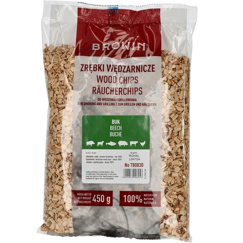 Rookspaanders/grillsnippers, beuk, 450 g, kl. 8  - 1 ['rokerijspaanders', ' rookspaanders', ' barbecuespaanders', ' grillsnippers', ' rookhout', ' beukensnippers', ' rookspaanders voor vlees', ' universele spaanders', ' rookspaanders voor rokerijen', ' rookspaanders voor vis', ' rookspaanders voor gevogelte', ' rookspaanders voor rundvlees', ' rookspaanders voor varkensvlees', ' rookspaanders voor lamsvlees', ' rookspaanders voor wild']