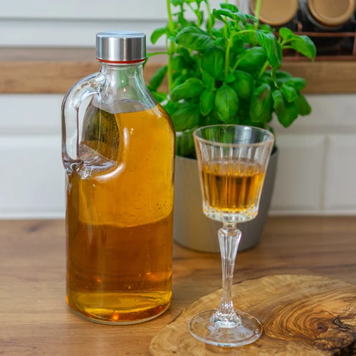 Samurai Fles - met dop en handvat 1L - 3 ['fles voor alcohol', ' decoratieve flessen voor alcohol', ' glazen fles voor alcohol', ' flessen voor zelfgestookte drank voor bruiloft', ' fles voor likeur', ' flessen voor wodka', ' fles voor wodka bruiloft', ' fles voor wodka doop', ' fles voor wodka communie']