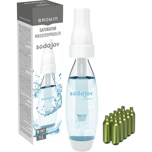 Saturator voor water en dranken + 10 patronen  - 1 ['saturator', ' water saturator', ' bruiswater saturator', ' patronen voor saturators', ' patroon voor saturator', ' huishoudelijke saturator', ' hoe bruiswater te maken', ' welke sifon voor bruiswater', ' prosecco', ' prosecco wijnen', ' frisdranken', ' bruisdrankmachine', ' mousserende wijn', ' wijn met bruiswater', ' wijn carboneren', ' sodawater', ' sodawater lodz', ' sodawater thuis', ' sifon voor sodawater', ' waar komt sodawater vandaan', ' essences', ' smaakstoffen', ' smaakstoffen voor alcohol', ' smaakstof voor alcohol', ' essence', ' essence voor alcohol']