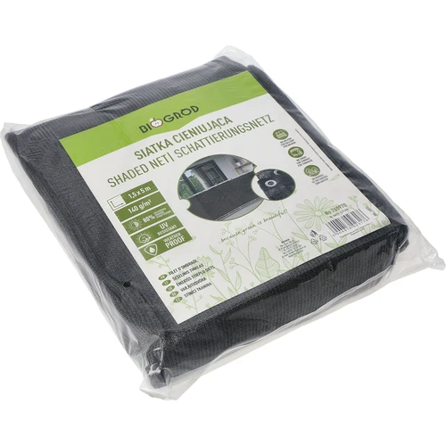 Schaduwdoek (80%, 140 g/m2) 1,5 x 5 m, grafiet - 2 ['schaduwdoek', ' zonwerend net', ' zonbescherming', ' tuinafdekking', ' heknet', ' schaduwnet', ' camouflagenet', ' hekwerknet', ' tuinnet', ' balkonnet', ' balkonafdekking', ' terrasnet', ' hekafdekking', ' pergolanet', ' plantenbescherming tegen de zon', ' windscherm', ' bescherming tegen buren', ' bescherming tegen nieuwsgierigen', ' schaduwdoek 80%', ' grafietnet', ' beste schaduwdoek', ' welke schaduwdoek te kopen']