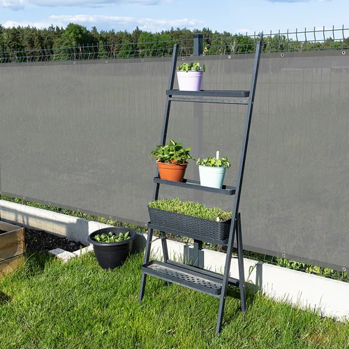 Schaduwdoek (80%, 140 g/m2) 1,5 x 5 m, grafiet - 8 ['schaduwdoek', ' zonwerend net', ' zonbescherming', ' tuinafdekking', ' heknet', ' schaduwnet', ' camouflagenet', ' hekwerknet', ' tuinnet', ' balkonnet', ' balkonafdekking', ' terrasnet', ' hekafdekking', ' pergolanet', ' plantenbescherming tegen de zon', ' windscherm', ' bescherming tegen buren', ' bescherming tegen nieuwsgierigen', ' schaduwdoek 80%', ' grafietnet', ' beste schaduwdoek', ' welke schaduwdoek te kopen']