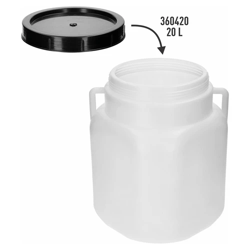 Schroefdop voor vierkant vat 20 L, Ø 19 cm - 3