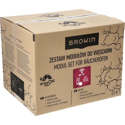Set elektrische modules met Wi‑Fi-controller – dragON IQ 1,5 kW, voor tuinrookovens - 13