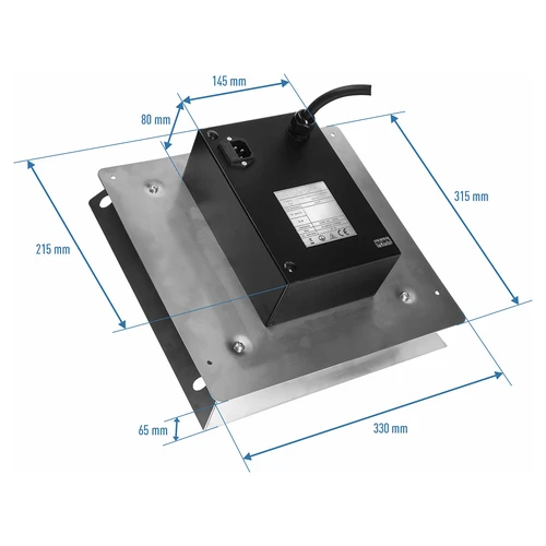 Set elektrische modules met Wi‑Fi-controller – dragON IQ 1,5 kW, voor tuinrookovens - 6
