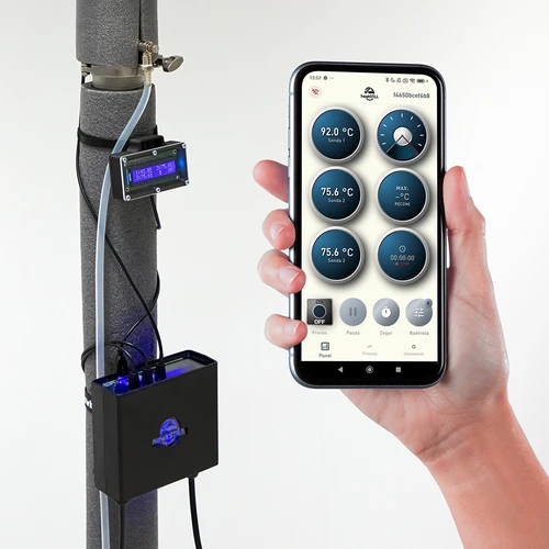 Set hawkSTILL Wi-Fi IQ – destillatiethermometer met Wi-Fi en display - 5