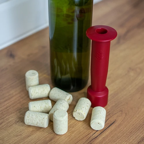 Set: kurkapparaat + 10 stuks kurken - 2 
