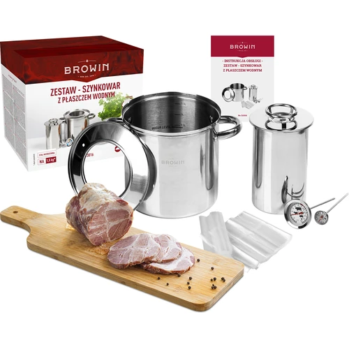 Set met watermantel-hamkoker 1,5 kg + pan - 18 ['hamkoker', ' hamkoker 1', '5 kg', ' hamkoker met pan', ' hamkoker met watermantel', ' gerechten uit de hamkoker', ' gerechten uit de hamkoker', ' maaltijden uit de hamkoker', ' maaltijden uit de hamkoker', ' hamkoker met pan', ' hamkoker met kraag', ' zakken voor hamkoker', ' zakken voor hamkoker', ' thermometer voor hamkoker', ' thermometer voor hamkoker', ' ham uit de hamkoker', ' ham uit de hamkoker', ' stoofpot uit de hamkoker', ' stoofpot uit de hamkoker', ' set met hamkoker', ' cadeau']