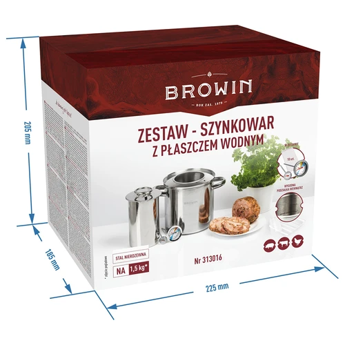 Set met watermantel-hamkoker 1,5 kg + pan - 16 ['hamkoker', ' hamkoker 1', '5 kg', ' hamkoker met pan', ' hamkoker met watermantel', ' gerechten uit de hamkoker', ' gerechten uit de hamkoker', ' maaltijden uit de hamkoker', ' maaltijden uit de hamkoker', ' hamkoker met pan', ' hamkoker met kraag', ' zakken voor hamkoker', ' zakken voor hamkoker', ' thermometer voor hamkoker', ' thermometer voor hamkoker', ' ham uit de hamkoker', ' ham uit de hamkoker', ' stoofpot uit de hamkoker', ' stoofpot uit de hamkoker', ' set met hamkoker', ' cadeau']
