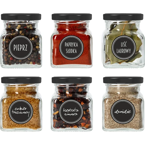 Set van 12 x pot 120ml + 30 etiketten voor het labelen van kruiden - 14 ['stickers voor kruiden', ' etiketten voor potten', ' etiketten voor containers', ' stickers voor kruidencontainers', ' stickers voor kruiden', ' zwarte stickers voor kruiden', ' zelfklevende etiketten voor kruiden', ' stickers voor potten', ' potten', ' kleine potten', ' potje', ' glazen pot', ' glazen potten', ' pot met deksel', ' potten voor kruiden', ' pot voor kruiden', ' pot 120ml']