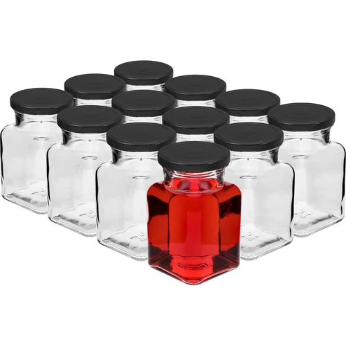Set van 12 x pot 150ml + 30 etiketten voor het labelen van kruiden - 3 ['stickers voor kruiden', ' etiketten voor potten', ' etiketten voor containers', ' stickers voor kruidencontainers', ' stickers voor kruiden', ' zwarte stickers voor kruiden', ' zelfklevende etiketten voor kruiden', ' stickers voor potten', ' potten', ' kleine potten', ' potje', ' glazen pot', ' glazen potten', ' pot met deksel', ' potten voor kruiden', ' pot voor kruiden', ' pot 150 ml']