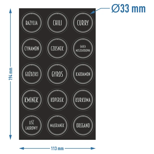 Set van 12 x pot 150ml + 30 etiketten voor het labelen van kruiden - 10 ['stickers voor kruiden', ' etiketten voor potten', ' etiketten voor containers', ' stickers voor kruidencontainers', ' stickers voor kruiden', ' zwarte stickers voor kruiden', ' zelfklevende etiketten voor kruiden', ' stickers voor potten', ' potten', ' kleine potten', ' potje', ' glazen pot', ' glazen potten', ' pot met deksel', ' potten voor kruiden', ' pot voor kruiden', ' pot 150 ml']
