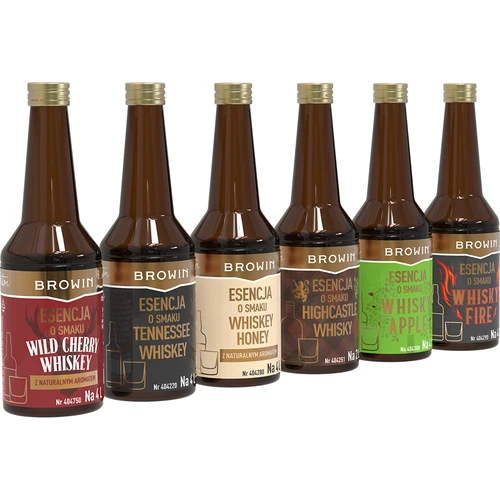 Set van 6 essences - WHISK(E)Y 6x40 ml - 2 ['essentie van smaak', ' whisky essence', ' whisky essence', ' whiskey essence', ' whiskey essence', ' essence', ' alcohol essence', " alcohol aroma's", ' essence voor zelfgemaakte drank', " zelfgemaakte drank aroma's", " smaak aroma's", ' set van smaakessences', ' smaakessences in een set', ' aroma voor whisky', ' whiskey', ' essence met natuurlijke aroma', ' gouden essence', ' Amerikaanse whiskey', ' huisgemaakte whisky fire', ' sinaasappel', ' klassiek', ' honing', ' smaakvolle whiskey']