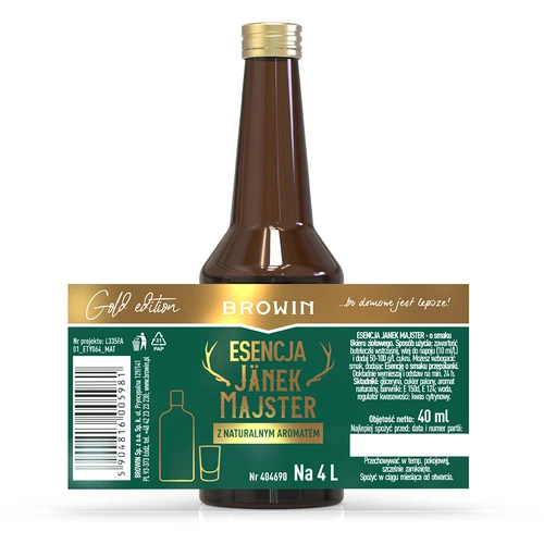 Set van essences Jänek Majster 40 ml + Przepalanka 40 ml - 6 ['essence voor alcohol', ' essences voor zelfgestookte drank', ' smaakstof voor wodka', ' Jägermeister', ' likeur', ' smaakessence', ' aroma voor alcoholen', '']