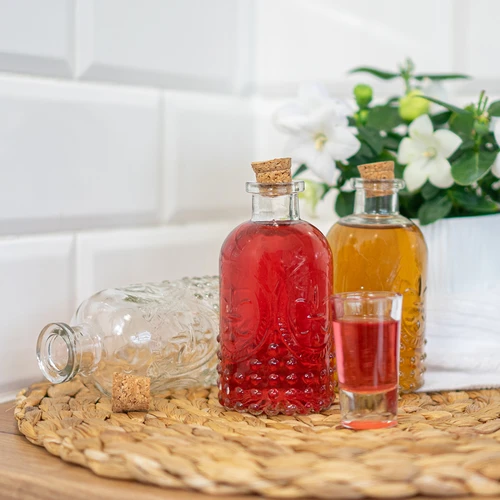 Set van flesjes met kurken, 240 ml - 4 stuks - 8 ['set van flesjes', ' glazen mini flesjes', ' fles 240 ml', ' flesje', ' flesjes', ' glazen kleine flessen', ' glazen kleine flesjes', ' flesje voor alcohol', ' mini flesjes', ' glazen flesje met kurk', ' flesje voor monsters', ' miniatuurfles', ' glazen kurkflesjes', ' flesjes voor gasten']
