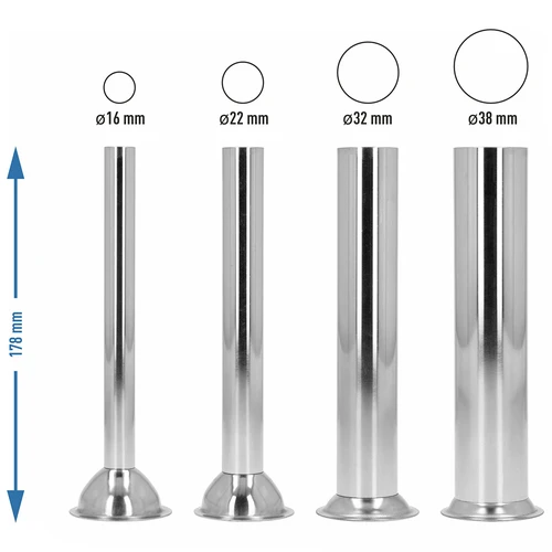 Set van roestvrijstalen trechters voor verticale vulmachines Browin van 3, 5, 7 L, 4 stuks - 4 ['trechters voor vulmachines', ' reserve trechters voor vulmachines', ' trechters voor verticale vulmachines', ' roestvrijstalen trechters voor vulmachines', ' vultrechters', ' slagerijtrechters', ' thuis slagerij', ' slagerijtrechters met verschillende diameters', ' accessoires voor vulmachines', ' stalen trechters voor vulmachines', ' stevige trechters voor vulmachines']
