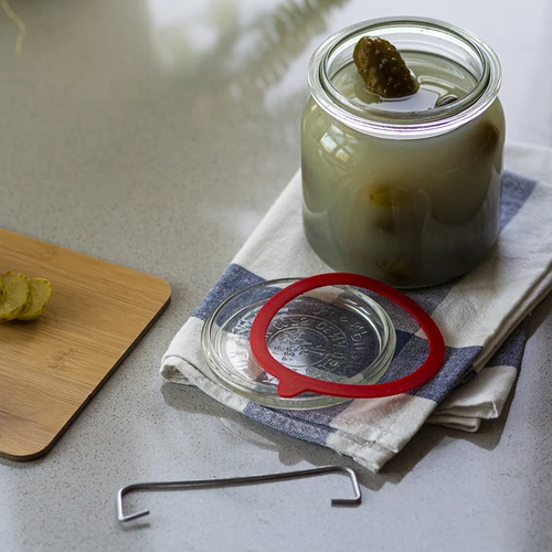SET: VEERTJES+AFDICHTINGEN WECK FI110MM -10ST - 4 ['afdichtingen voor potten', ' rubberen afdichtingen voor potten', ' afdichting voor fles', ' accessoires voor potten', ' voor potten', ' afdichtingen voor potten']