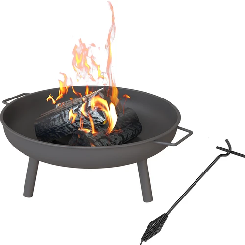 Set vuurplaats fi 58 cm en pook-handgreep voor ketel of deksel van gietijzeren pot - 2
