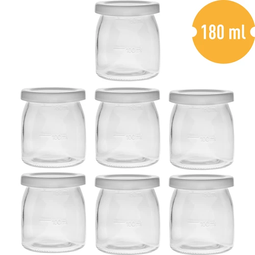 Set yoghurtmaker en potjes voor kinderen - 6 ['yoghurts voor kinderen', ' yoghurtmaker', ' machine om yoghurt te maken', ' yoghurt maken', ' zelfgemaakte yoghurt', ' yoghurt voor kinderen']