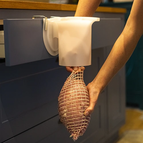 Siatka wędliniarska o wymiarach 18 cm x 3 m, z wytrzymałością termiczną do 220°C - 6