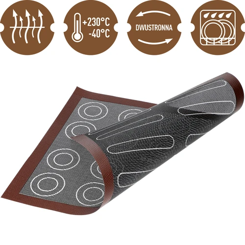 Siliconen bakmat - 4 ['bakmat', ' ovenmat', ' bakken op een siliconenmat', ' siliconenmat', ' beste voor bakken', ' modern bakken', ' bakaccessoires', ' bakken in de oven', ' geheimen van succesvol bakken', ' cadeau-idee', ' keukenaccessoires', ' matten met sjabloon', ' bakmatten']