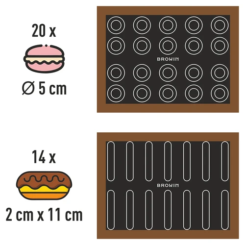 Siliconen bakmat - 8 ['bakmat', ' ovenmat', ' bakken op een siliconenmat', ' siliconenmat', ' beste voor bakken', ' modern bakken', ' bakaccessoires', ' bakken in de oven', ' geheimen van succesvol bakken', ' cadeau-idee', ' keukenaccessoires', ' matten met sjabloon', ' bakmatten']