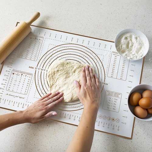 Siliconen mat – deegplank met opdruk: sjablonen en culinaire rekenmachine - 7 ['bakmat', ' ovenmat', ' bakken op een siliconen mat', ' siliconen mat', ' het beste voor bakken', ' modern bakken', ' bakaccessoires', ' bakken in de oven', ' geheimen van succesvol bakken', ' cadeau-idee', ' keukenaccessoires', ' matten met sjabloon', ' bakmatten', ' mat met rekenmachine', ' siliconen deegplank']