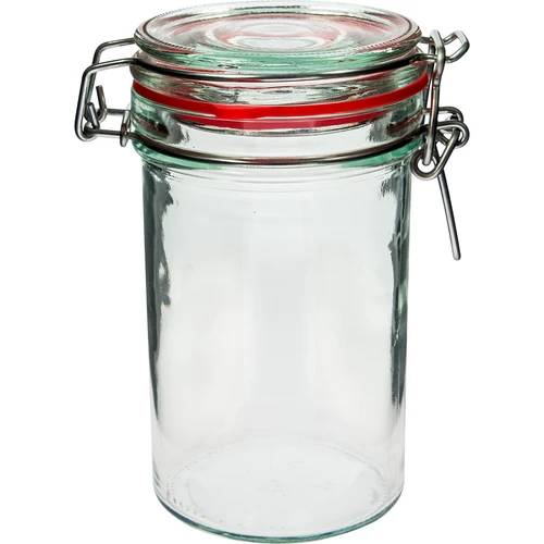 Slim pot met mechanische sluiting 0,5 L  - 1 ['pot', ' pot 500 ml', ' 500ml', ' pot met deksel', ' pot met sluitdeksel', ' pot met clip']