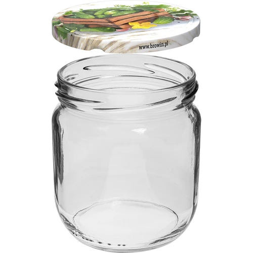 Słoik TO Gurken 425 ml zakrętką kolorową fi 82/6 - 6 szt. - 2