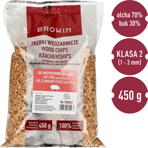 Spaanders voor roken/grillen 70% els + 30% beuk, 450 g, kl. 2 - 2 ['rokerijspaanders', ' spaanders voor roken', ' spaanders voor barbecue', ' spaanders voor grillen', ' rook van de rokerij', ' spaanders voor varkensvlees', ' elzen- en beukenspaanders', ' mix voor varkensvlees', ' elzen-beukenspaanders', ' spaanders voor het roken van ham', ' spaanders voor steaks', ' spaanders voor de rokerij', ' roken van varkensvlees', ' grillen van vlees', ' gerookte ham', ' voor de rokerij', ' welke spaanders', ' roken van vlees']