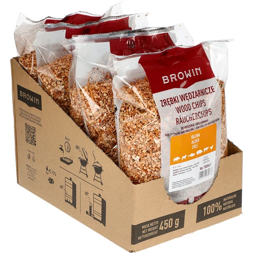 Spaanders voor roken/grillen, els, 450 g, kl. 2 - 3 ['rokerijspaanders', ' spaanders voor roken', ' spaanders voor barbecue', ' spaanders voor grillen', ' rookaroma', ' elzenspaanders', ' elzenspaanders', ' spaanders van elzenhout', ' spaanders voor het roken van vlees', ' spaanders voor rokerij', ' spaanders voor vis', ' spaanders voor lamsvlees', ' spaanders voor varkensvlees', ' spaanders voor rundvlees', ' spaanders voor wild', ' vlees roken']