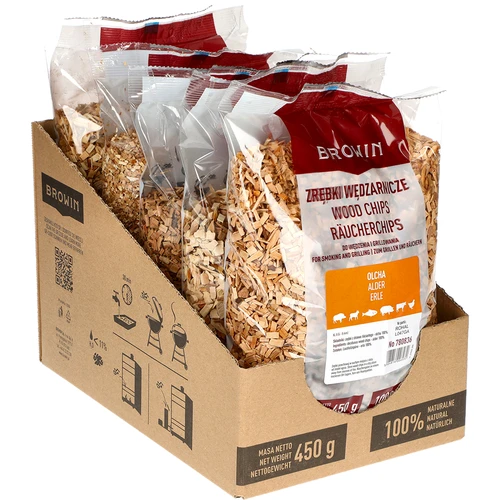 Spaanders voor roken/grillen, els, 450 g, kl. 8 - 3 ['rokerijspaanders', ' spaanders voor roken', ' spaanders voor barbecue', ' spaanders voor grillen', ' rook van de rokerij', ' elzenspaanders', ' elzenspaanders', ' spaanders van elzenhout', ' spaanders van elzenboom', ' spaanders voor het roken van vlees', ' spaanders voor rokerij', ' spaanders voor vis', ' spaanders voor lamsvlees', ' spaanders voor varkensvlees', ' spaanders voor rundvlees', ' spaanders voor wild']
