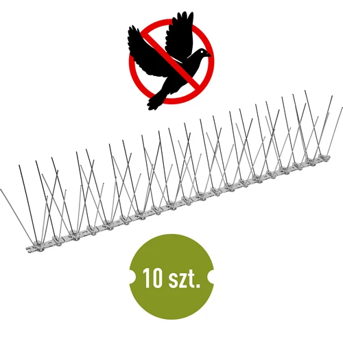 Spikes tegen vogels, op plastic strip, 10 stuks  - 1 ['vogelafschrikker', ' anti-vogelspikes', ' spikes tegen vogels', ' metalen afschrikspikes', ' stalen spikes tegen duiven', ' spikes voor vensterbank', ' strip met spikes tegen vogels', ' strip met spikes voor vogels', ' plastic strips voor vogels', ' bescherming tegen vogels', ' bescherming tegen duiven', ' bescherming van gevel tegen vogels', ' vogels afschrikken', ' schone vensterbank', ' spikes op plastic strip', ' set spikes voor vogels', ' effectieve bescherming tegen duiven', ' vogels', ' afschrikspikes voor vogels', ' strips om vogels af te schrikken', ' hoe vogels effectief af te schrikken', ' spikes veilig voor vogels', ' strips met spikes veilig voor vogels']