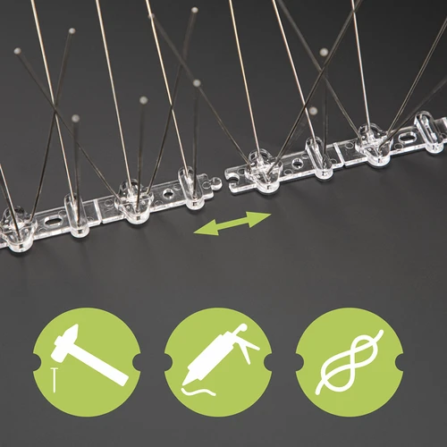 Spikes tegen vogels, op plastic strip, 10 stuks - 7 ['vogelafschrikker', ' anti-vogelspikes', ' spikes tegen vogels', ' metalen afschrikspikes', ' stalen spikes tegen duiven', ' spikes voor vensterbank', ' strip met spikes tegen vogels', ' strip met spikes voor vogels', ' plastic strips voor vogels', ' bescherming tegen vogels', ' bescherming tegen duiven', ' bescherming van gevel tegen vogels', ' vogels afschrikken', ' schone vensterbank', ' spikes op plastic strip', ' set spikes voor vogels', ' effectieve bescherming tegen duiven', ' vogels', ' afschrikspikes voor vogels', ' strips om vogels af te schrikken', ' hoe vogels effectief af te schrikken', ' spikes veilig voor vogels', ' strips met spikes veilig voor vogels']
