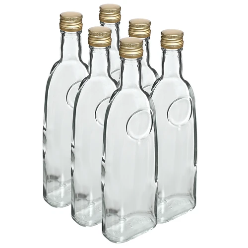 Staromiejska fles 500ml met dop, 6 stuks  - 1 ['fles voor likeuren', ' fles voor wodka', ' decoratieve fles']